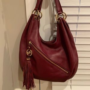 Michael Kors burgundy shoulder bag